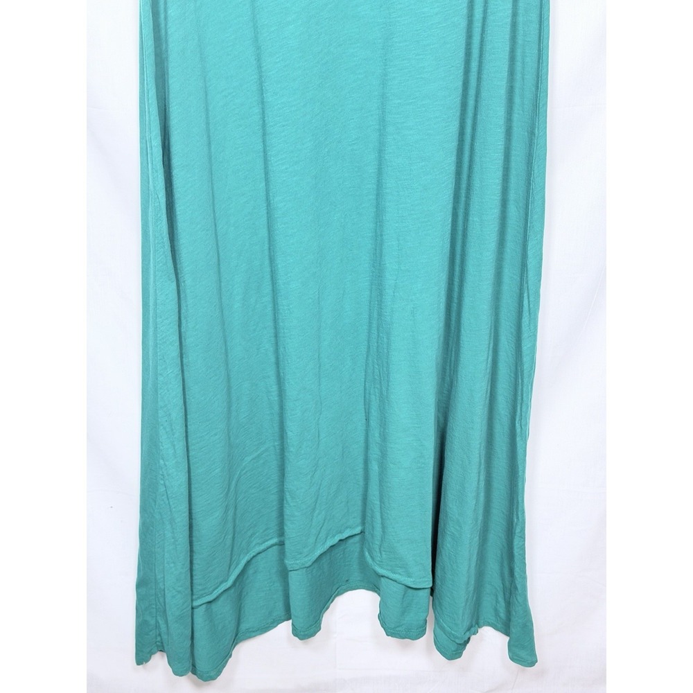 J Crew Maxi Dress XXL‎ Green Sleeveless Hi Low Flowy Casual Coastal Summer Boho - Picture 4 of 8